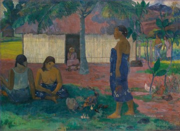 Paul Gauguin Werke - No te aha oe riri Warum sind Sie verärgert Beitrag Impressionismus Primitivismus Paul Gauguin